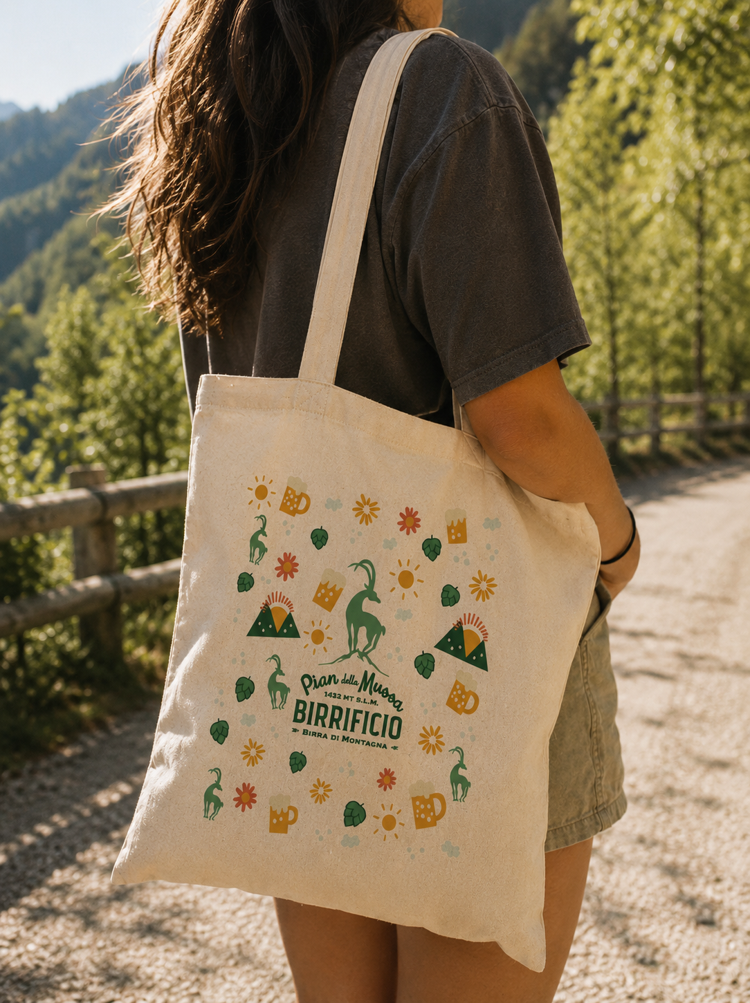 Shopper in cotone - Pian della Mussa