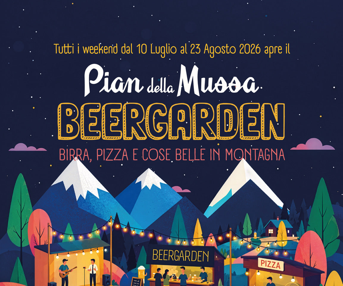 L’estate a Balme è Beergarden: birra, pizza e musica dal 10 luglio al 23 agosto.