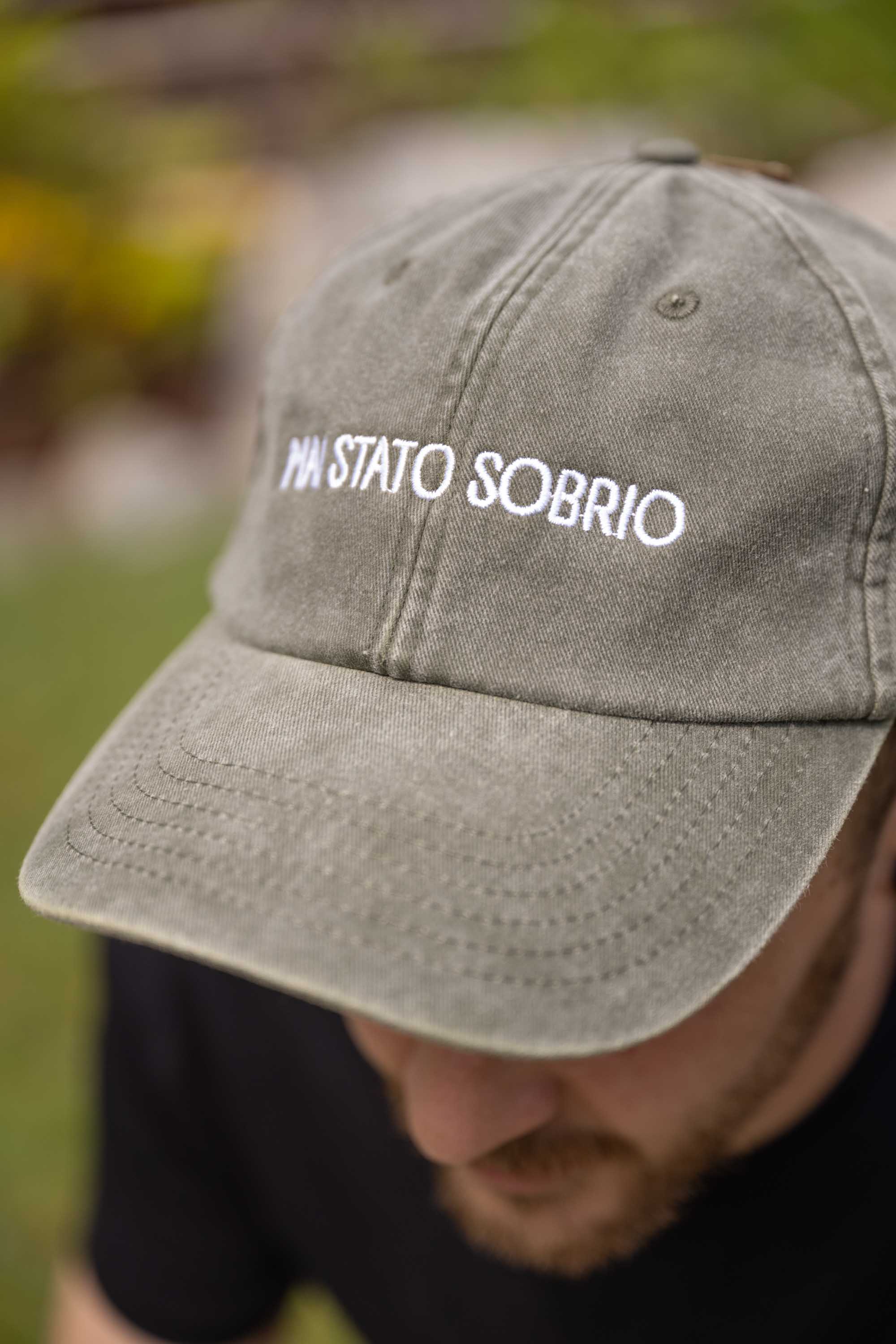 "Never Been Sober" Embroidered Cap Pian della Mussa