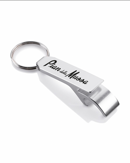 Pian della Mussa Bottle Opener Keychain