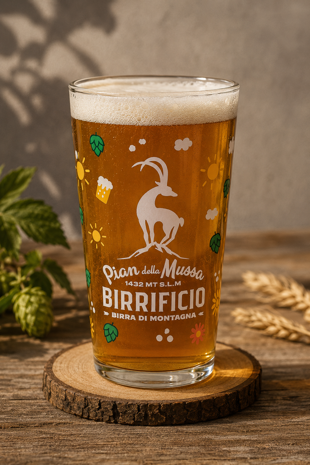 Pian della Mussa Beer Glass