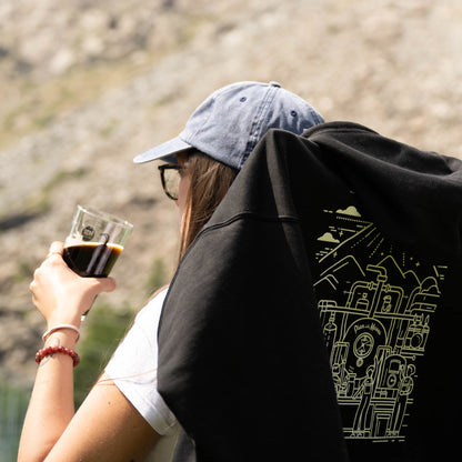 "Never Been Sober" Embroidered Cap Pian della Mussa